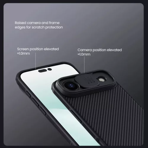  Apple iPhone 17 Air fekete Nillkin CamShield PRO tok-6902048303805 4 kép