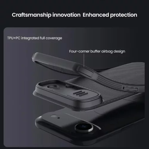  Apple iPhone 17 Air fekete Nillkin CamShield PRO tok-6902048303805 5 kép