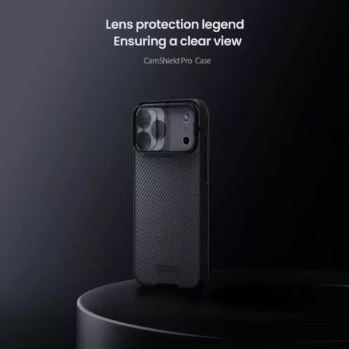 Apple iPhone 17 Pro Max átlátszó fekete Nillkin CamShield PRO tok-6902048303850 5 kép