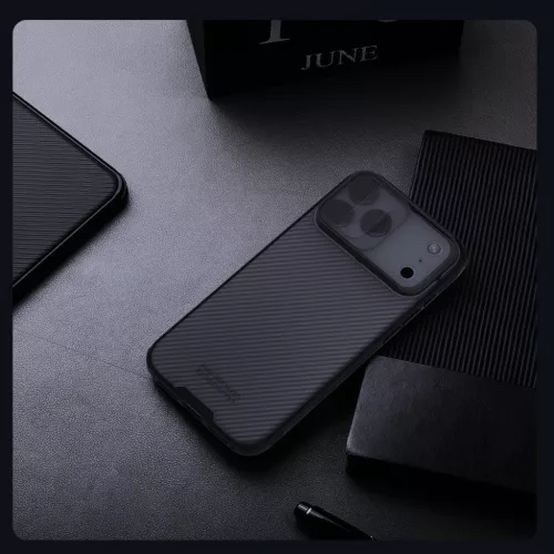 Apple iPhone 17 Pro Max átlátszó fekete Nillkin CamShield PRO tok-6902048303850 6 kép