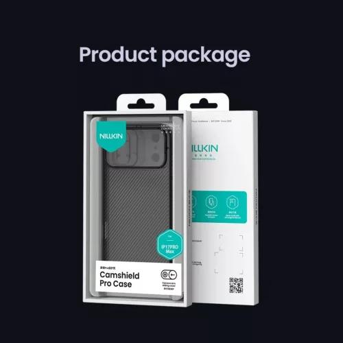 Apple iPhone 17 Pro Max átlátszó fekete Nillkin CamShield PRO tok-6902048303850 7 kép