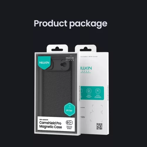 iPhone 17 Air Fekete Nillkin CamShield PRO Mágneses Kemény tok magsa-6902048303881 10 kép