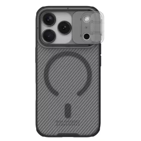   Apple iPhone 17 Pro Átlátszó Fekete Nillkin CamShield PRO Mágneses Kemény Tok