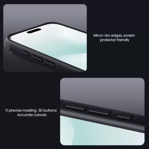 Apple iPhone 17 Pro Átlátszó Fekete Nillkin CamShield PRO Mágneses-6902048303911 8 kép