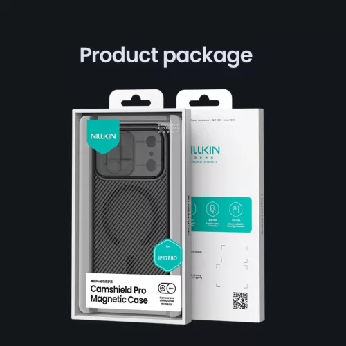 Apple iPhone 17 Pro Átlátszó Fekete Nillkin CamShield PRO Mágneses-6902048303911 10 kép
