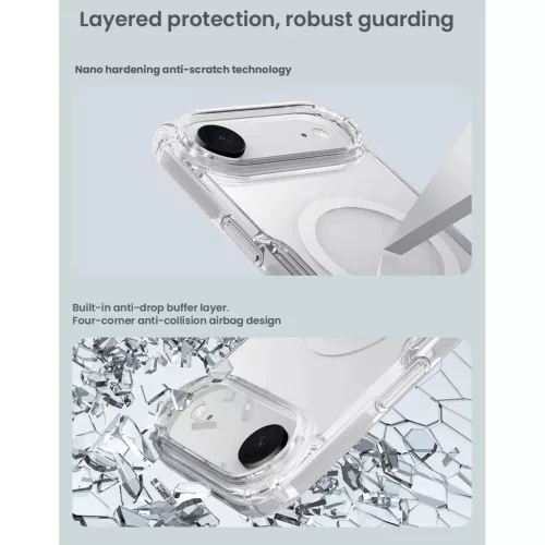 Apple iPhone 17 Air Transparent Nillkin Nature TPU PRO Mágneses tok-6902048304079 6 kép