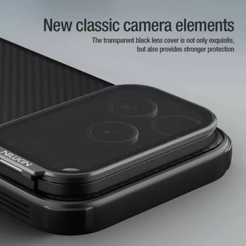  Apple iPhone 17 Pro Fekete Nillkin CamShield Pro Mágneses tok-6902048304154 6 kép