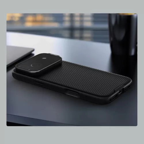Apple iPhone 17 Pro Max Fekete Nillkin CamShield Prop Mágneses tok ma-6902048304178 10 kép