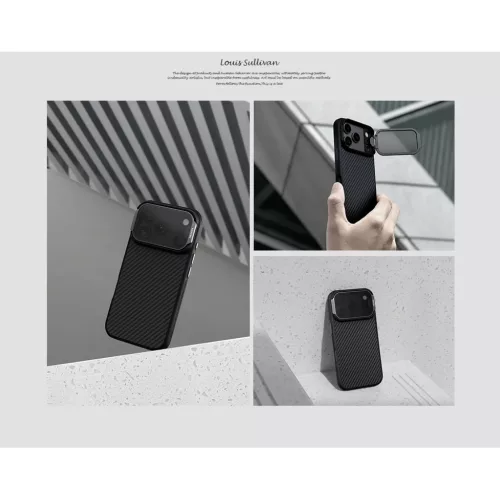 Nillkin CarboProp Aramid Mágneses iPhone 17 Pro tok Fekete-6902048304222 9 kép