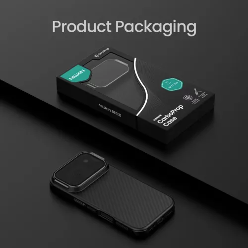 Nillkin CarboProp Aramid Mágneses iPhone 17 Pro tok Fekete-6902048304222 10 kép