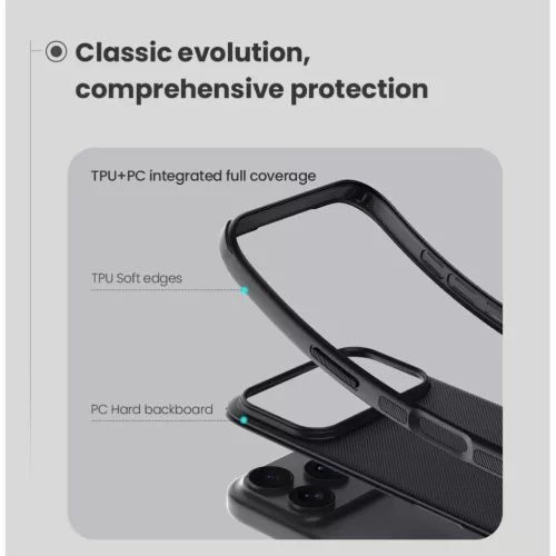  Apple iPhone 17 Pro Max kék Nillkin Super Frosted PRO hátlapi tok-6902048304536 4 kép