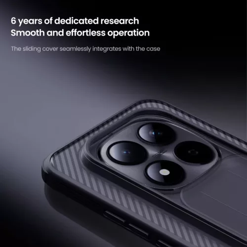  Xiaomi Redmi Note 15 Pro+ Plus 5G átlátszó fekete Nillkin CamShiel-6902048306028 3 kép
