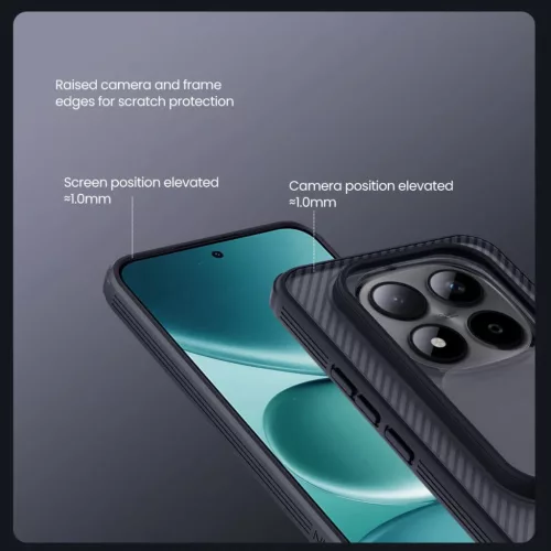  Xiaomi Redmi Note 15 Pro+ Plus 5G átlátszó fekete Nillkin CamShiel-6902048306028 4 kép