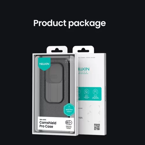  Xiaomi Redmi Note 15 Pro+ Plus 5G átlátszó fekete Nillkin CamShiel-6902048306028 9 kép