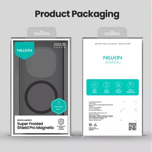  Xiaomi Redmi Note 15 Pro+ 5G Transparent Black Nillkin Super Frosted -6902048306080 7 kép