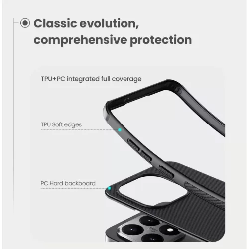  Xiaomi 15T Fekete Nillkin Super Frosted PRO tok-6902048307094 4 kép