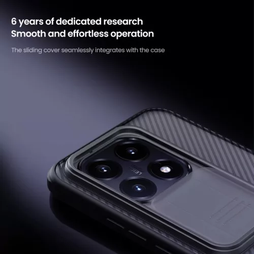  Xiaomi 15T átlátszó fekete Nillkin CamShield PRO fliptok-6902048307186 3 kép