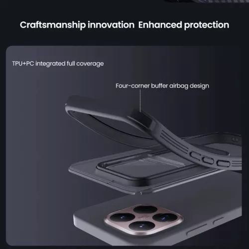  Xiaomi 15T Pro átlátszó fekete Nillkin CamShield PRO kemény tok-6902048307209 5 kép