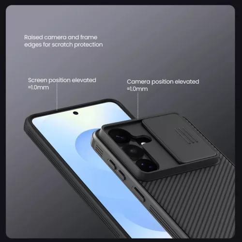  Samsung Galaxy S26 Plus fekete Nillkin CamShield PRO kemény tok-6902048307261 4 kép