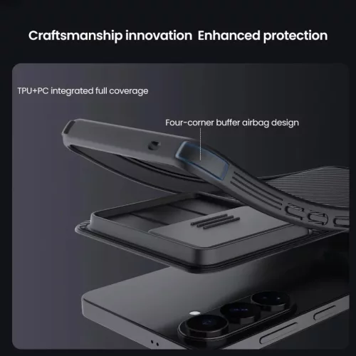  Samsung Galaxy S26 Plus fekete Nillkin CamShield PRO kemény tok-6902048307261 5 kép