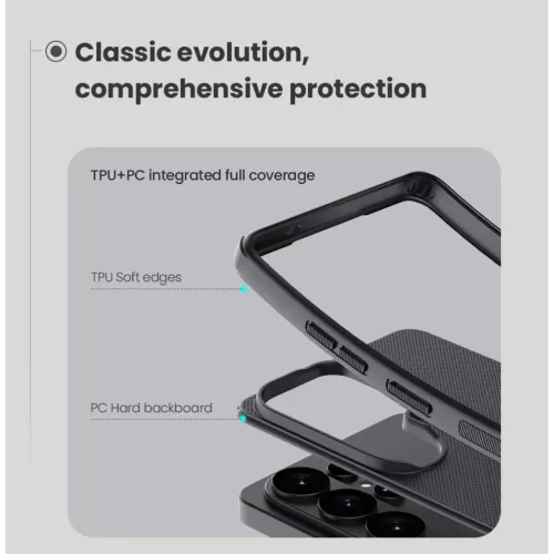  Samsung Galaxy S26 Ultra fekete Nillkin Super Frosted PRO hátlaptok-6902048307407 4 kép