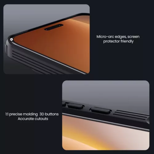 Nillkin CamShield PRO kemény tok Honor Magic 8 Pro fekete tok-6902048307667 7 kép