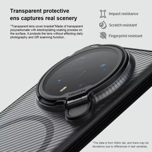 Nillkin CamShield Prop mágneses tok Honor Magic8 Pro fekete tok-6902048307681 4 kép