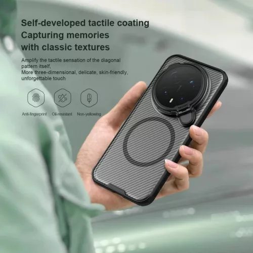 Nillkin CamShield Prop mágneses tok Honor Magic8 Pro fekete tok-6902048307681 7 kép