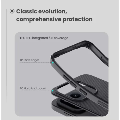  OnePlus 15 Fekete Nillkin Super Frosted PRO hátlap tok-6902048307742 4 kép