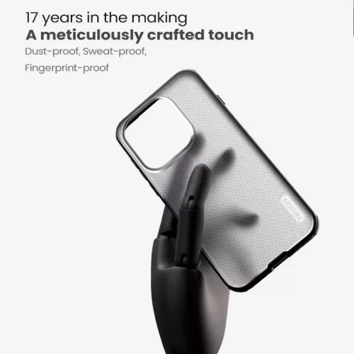 Nillkin Super Frosted PRO hátlaptok OnePlus 15 átlátszó fekete tok-6902048307759 3 kép