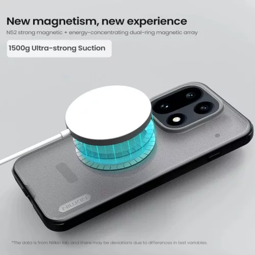  OnePlus 15 Átlátszó Fekete Nillkin Super Frosted PRO Mágneses Há-6902048307773 4 kép