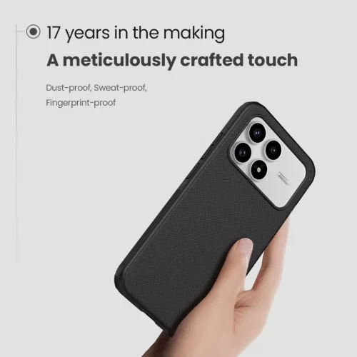  Xiaomi Poco F8 Pro Fekete Nillkin Super Frosted PRO hátlapvédő tok-6902048307865 3 kép