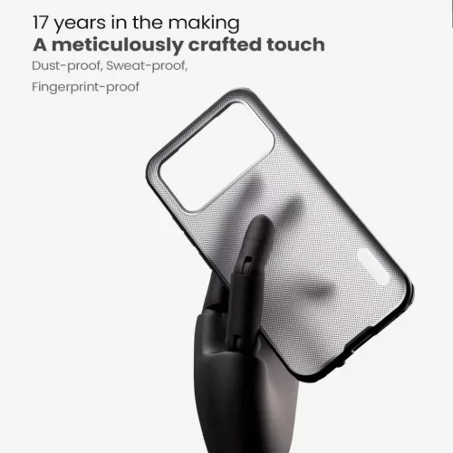  Poco F8 Ultra Transparent Black Nillkin Super Frosted PRO hátlap tok-6902048307896 3 kép