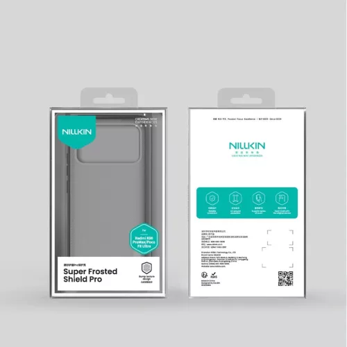  Poco F8 Ultra Transparent Black Nillkin Super Frosted PRO hátlap tok-6902048307896 6 kép