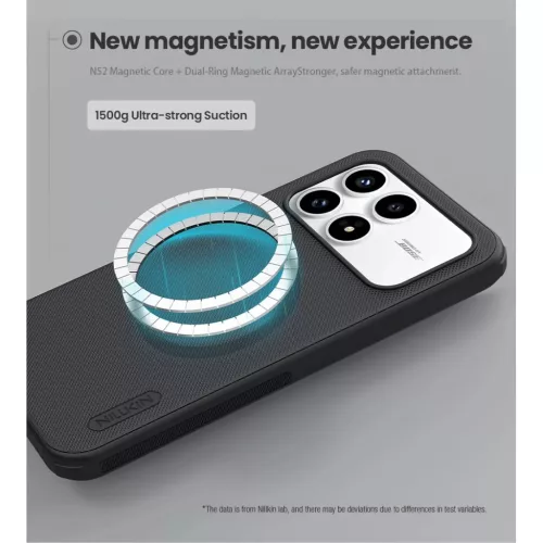  Xiaomi Poco F8 Pro Fekete Nillkin Super Frosted PRO Mágneses Hátlap-6902048307902 3 kép