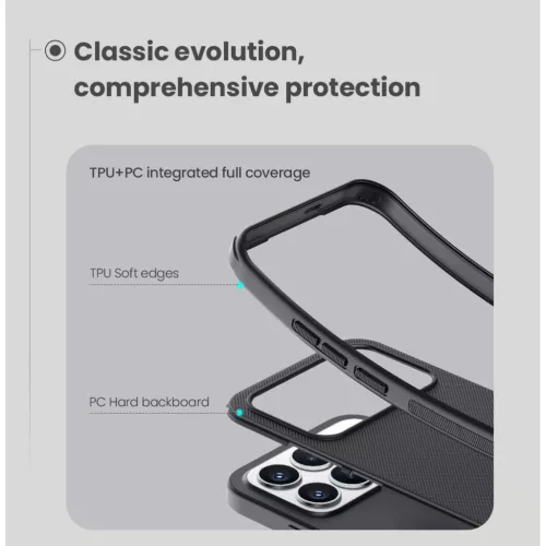 Xiaomi Poco F8 Pro Fekete Nillkin Super Frosted PRO Mágneses Hátlap-6902048307902 5 kép