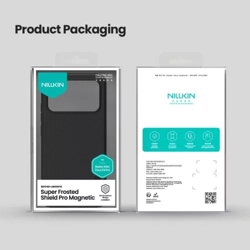  Xiaomi Poco F8 Pro Fekete Nillkin Super Frosted PRO Mágneses Hátlap-6902048307902 8 kép
