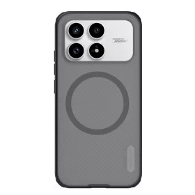    Poco F8 Pro átlátszó fekete Nillkin Super Frosted PRO mágneses tok