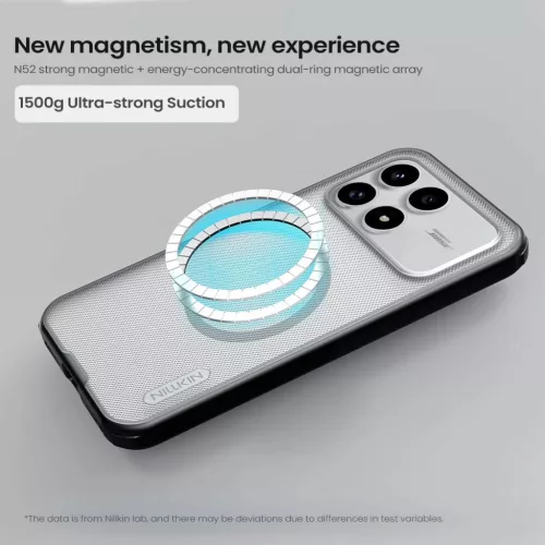  Poco F8 Pro átlátszó fekete Nillkin Super Frosted PRO mágneses to-6902048307919 3 kép