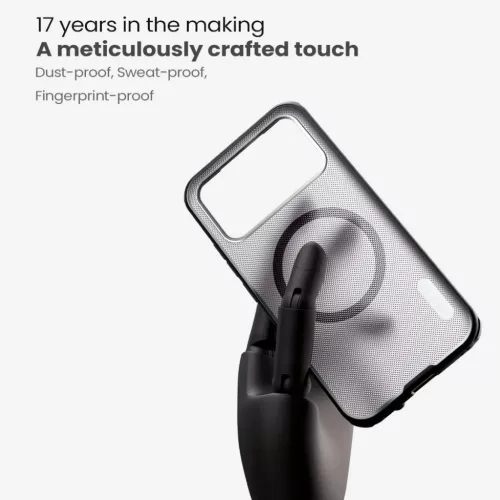  Poco F8 Pro átlátszó fekete Nillkin Super Frosted PRO mágneses to-6902048307919 4 kép