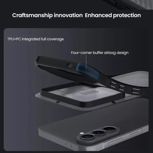 Nillkin CamShield PRO Hard tok Samsung Galaxy A37 átlátszó fekete-6902048309159 5 kép