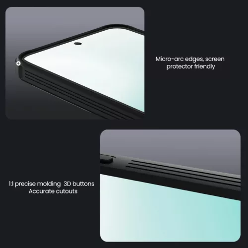 Nillkin CamShield PRO Hard tok Samsung Galaxy A37 átlátszó fekete-6902048309159 7 kép