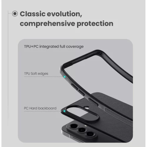 Nillkin Super Frosted PRO Mágneses Tok Samsung Galaxy A57-hez Fekete-6902048309197 5 kép