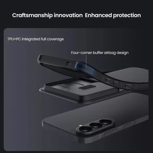 Nillkin CamShield PRO kemény tok Samsung Galaxy A57-hez fekete tok-6902048309210 5 kép