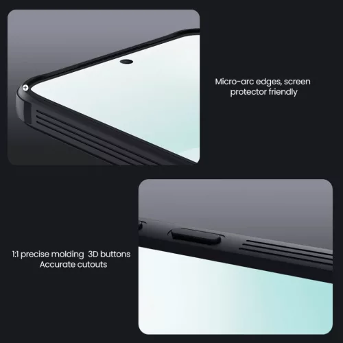 Nillkin CamShield PRO kemény tok Samsung Galaxy A57-hez fekete tok-6902048309210 7 kép