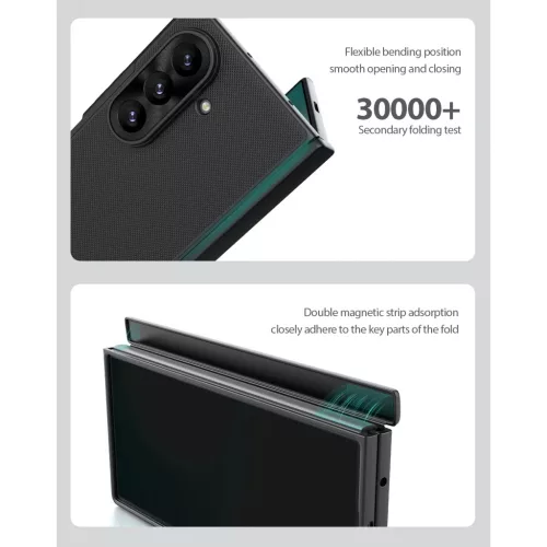 Samsung Galaxy Z Fold 8 Ultra fekete Nillkin Super Frosted FOLD Magnet-6902048312913 7 kép