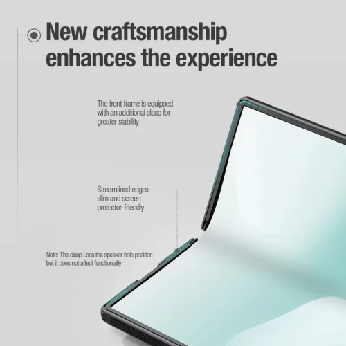 Samsung Galaxy Z Fold 8 Ultra fekete Nillkin Super Frosted FOLD Magnet-6902048312937 10 kép