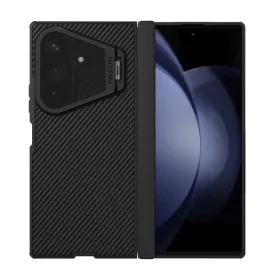   Samsung Galaxy Z Fold 8 Ultra fekete Nillkin CamShield Prop Magnetic tok átlátszó lencsevédővel