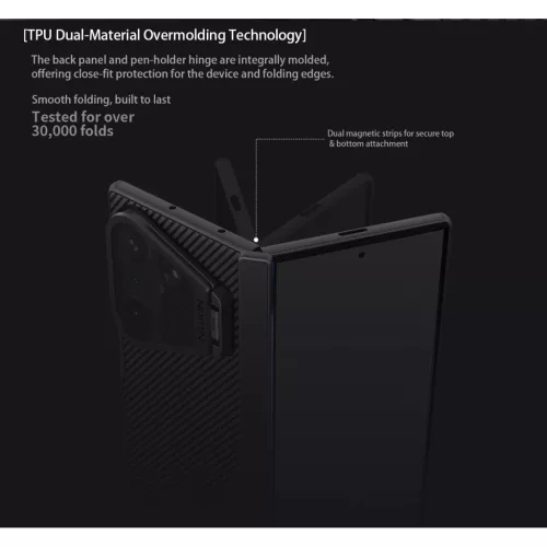Samsung Galaxy Z Fold 8 Ultra fekete Nillkin CamShield Prop Magnetic t-6902048312951 8 kép