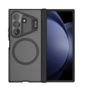   Samsung Galaxy Z Fold 8 Ultra áttetsző fekete Nillkin CamShield Prop Magnetic tok